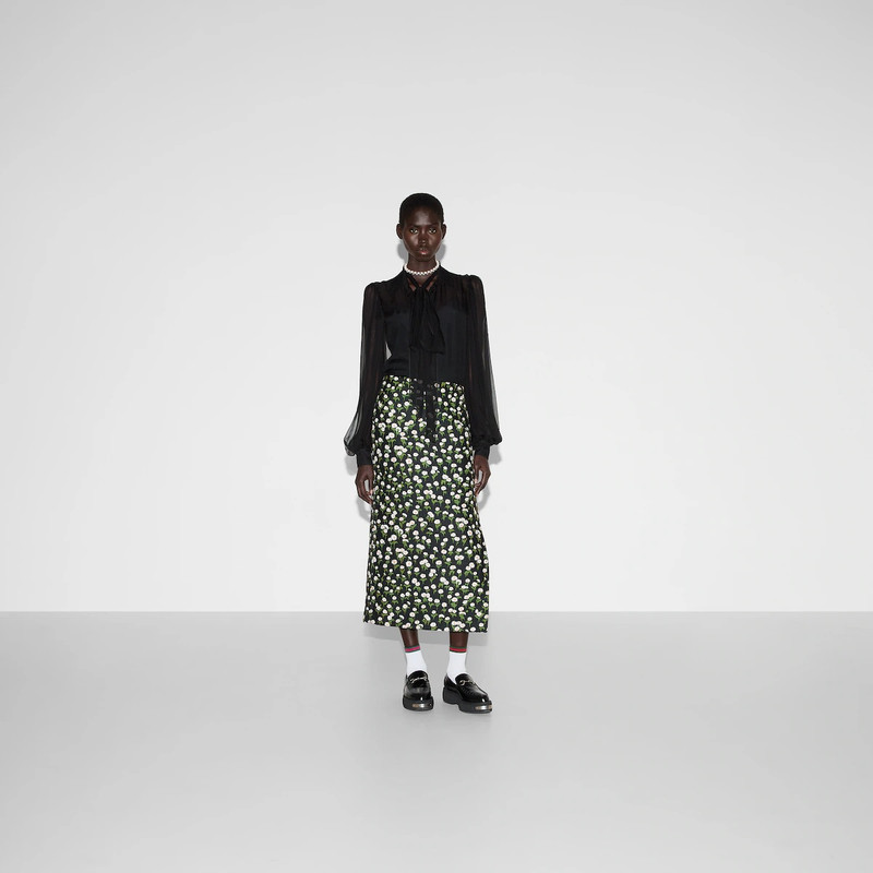 GUCCI Silk chiffon shirt outlook