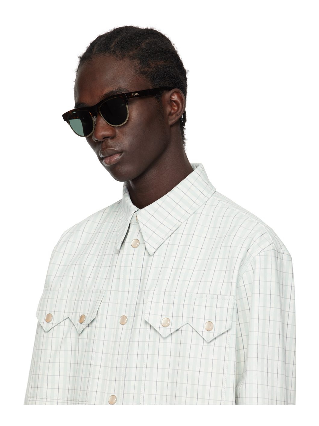 Black Fendi Travel Sunglasses - 4