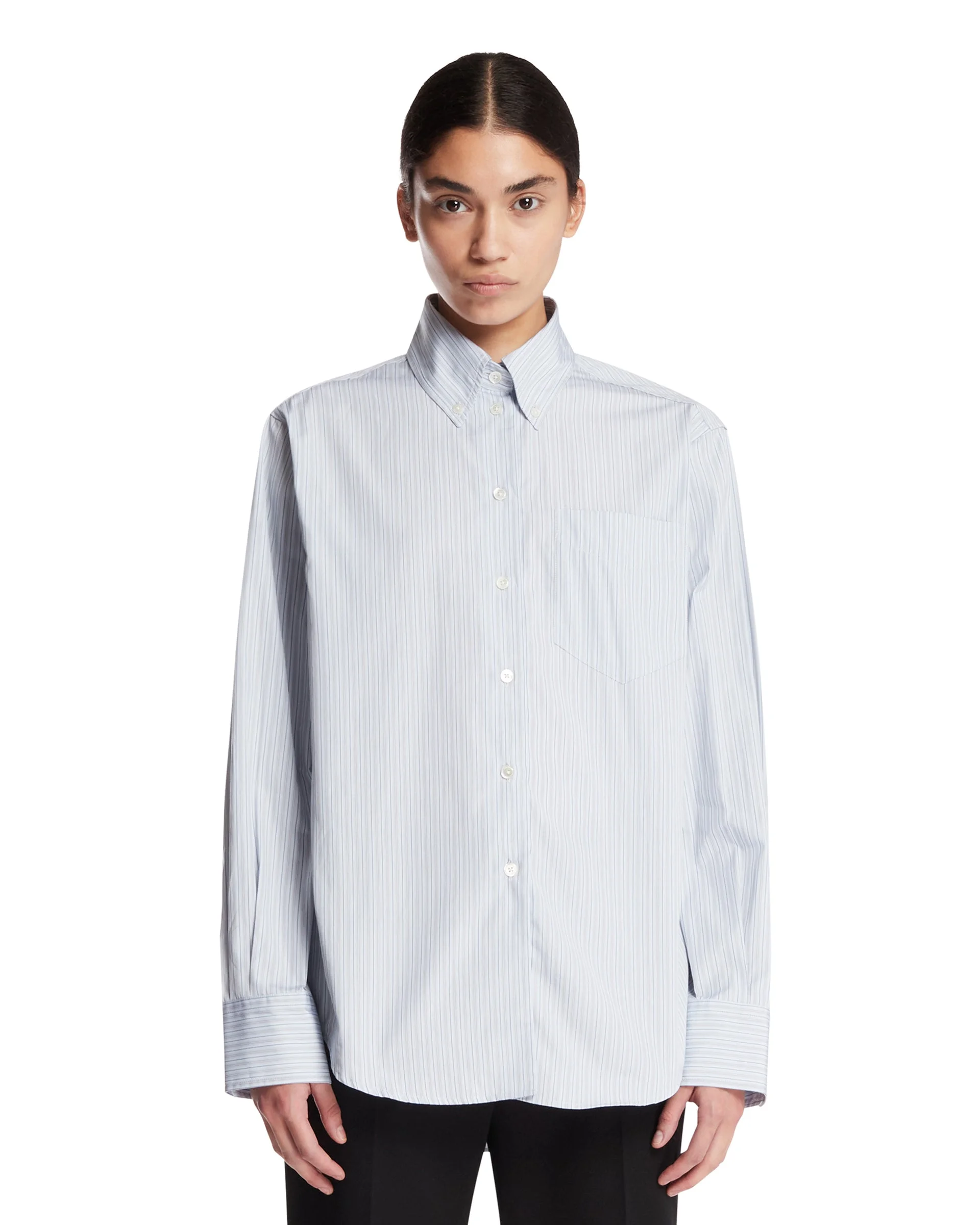 Light Blue Cotton Shirt - 1