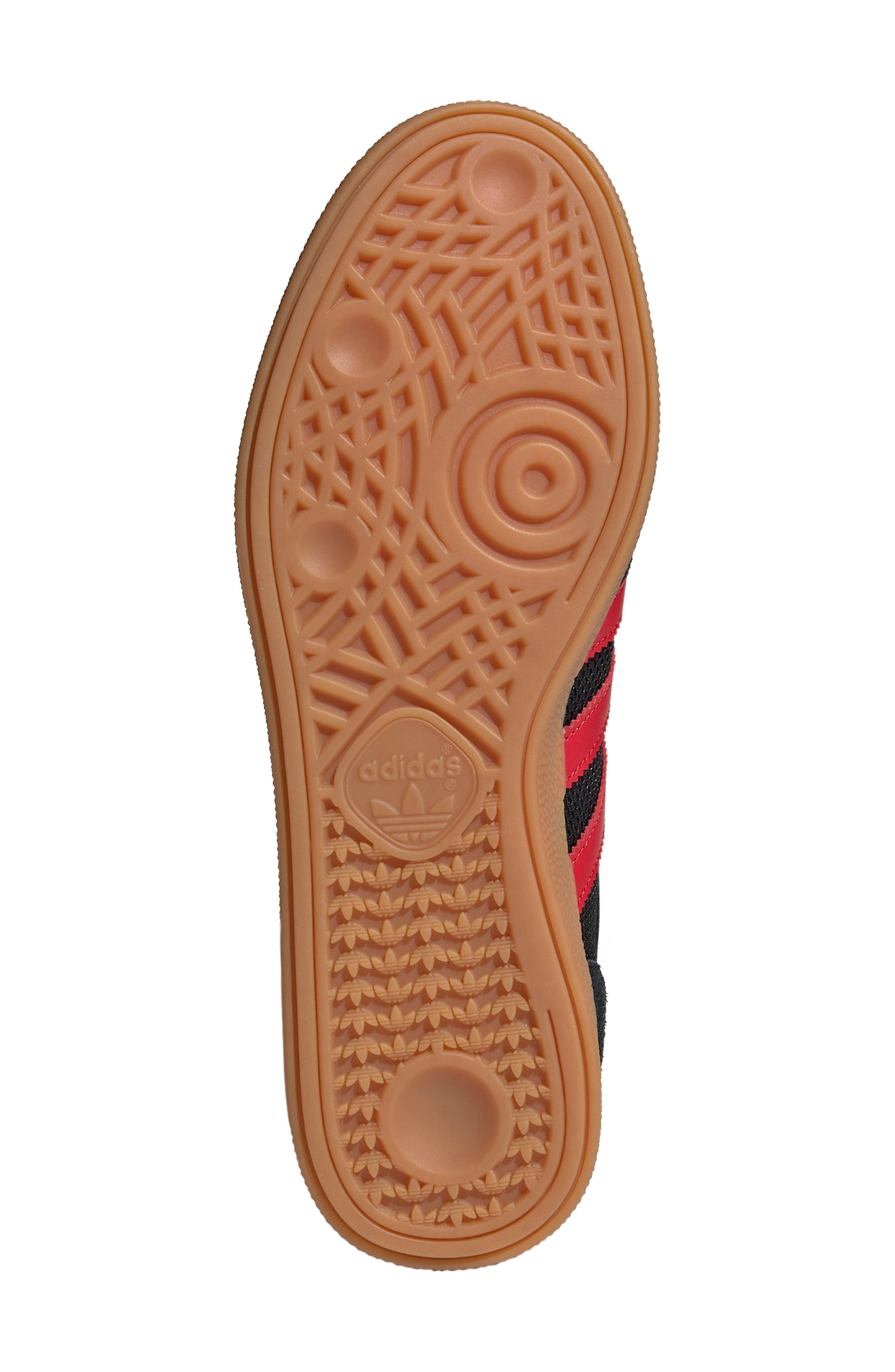 adidas Gender Inclusive Handball Spezial Sneaker in Black/Better Scarlet/Gum at Nordstrom - 5