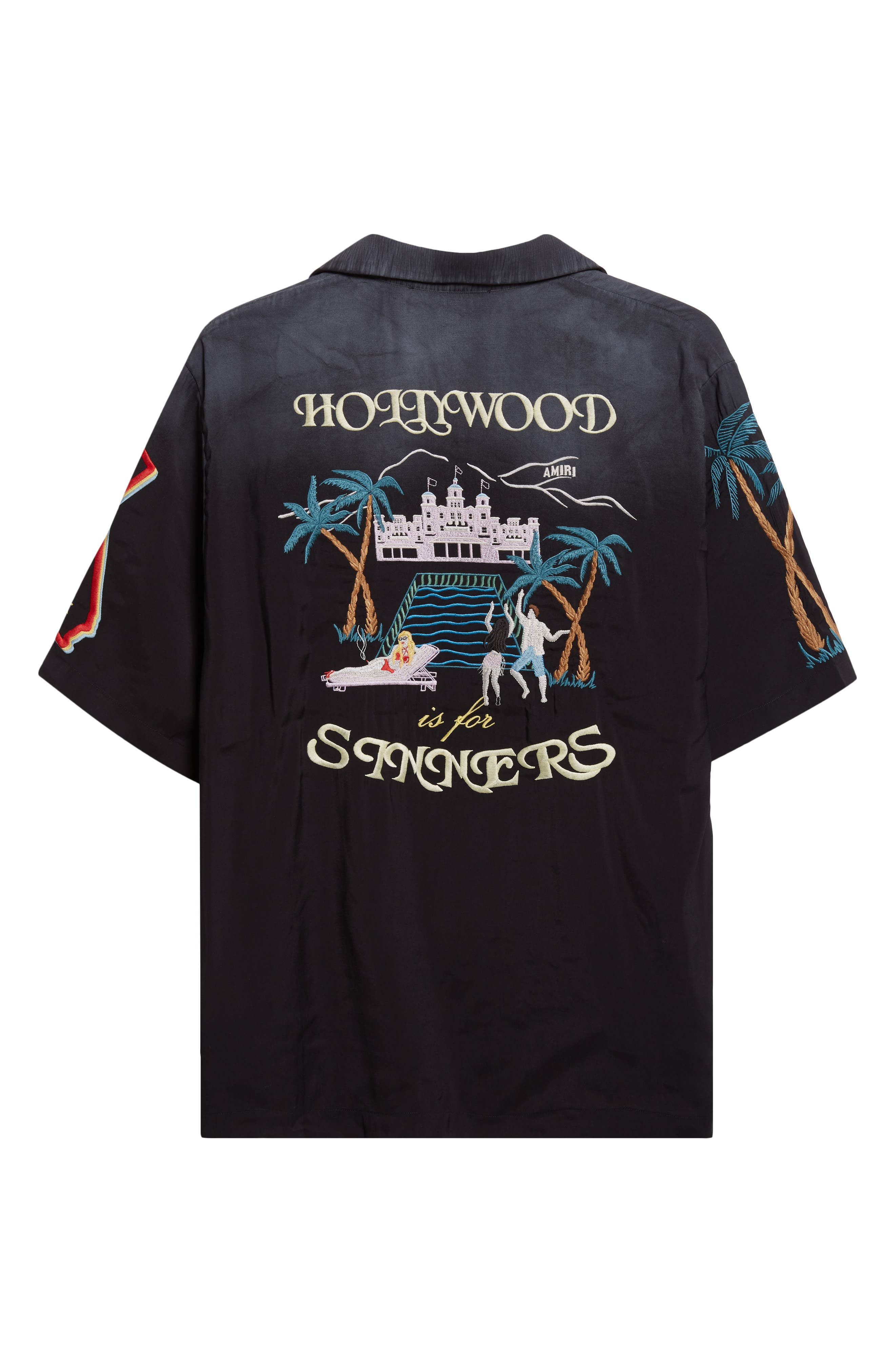 AMIRI Sinners Camp Shirt in Black at Nordstrom - 8