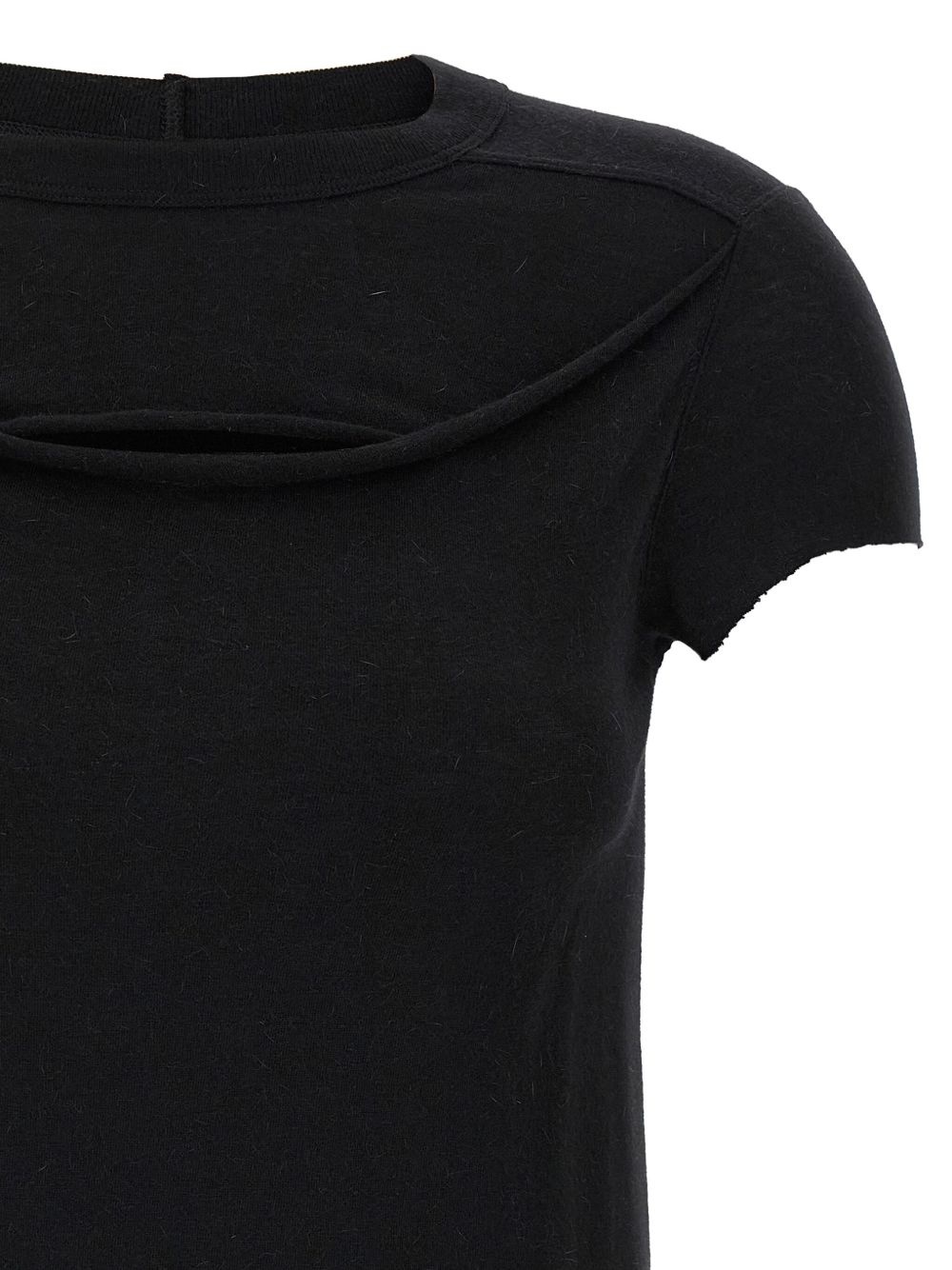 raw-edge crew-neck T-shirt - 3