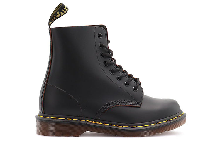 Dr. Martens 1460 Vintage Made In England Lace Up Boot 'Black Quilon' 12308001 - 2