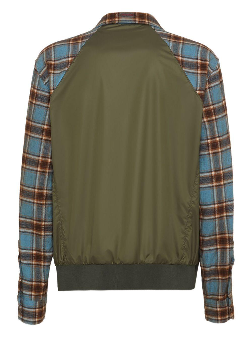 checked drawstring shirt - 2