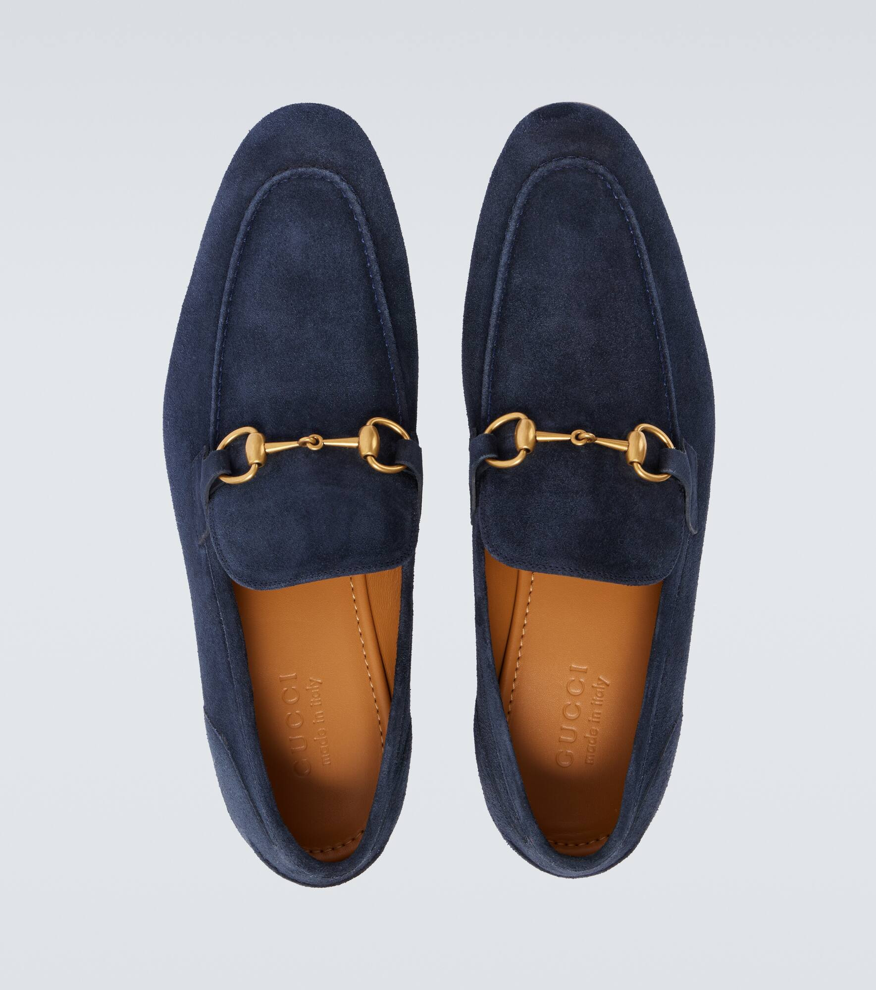 Gucci Jordaan Horsebit suede loafers - 4