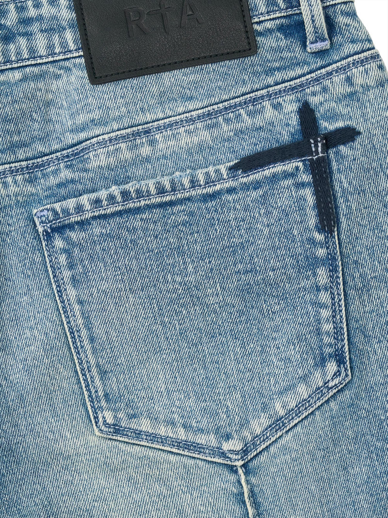 Men's Clayton Light-Wash Skinny-Fit Jeans - Ocean Shine 4