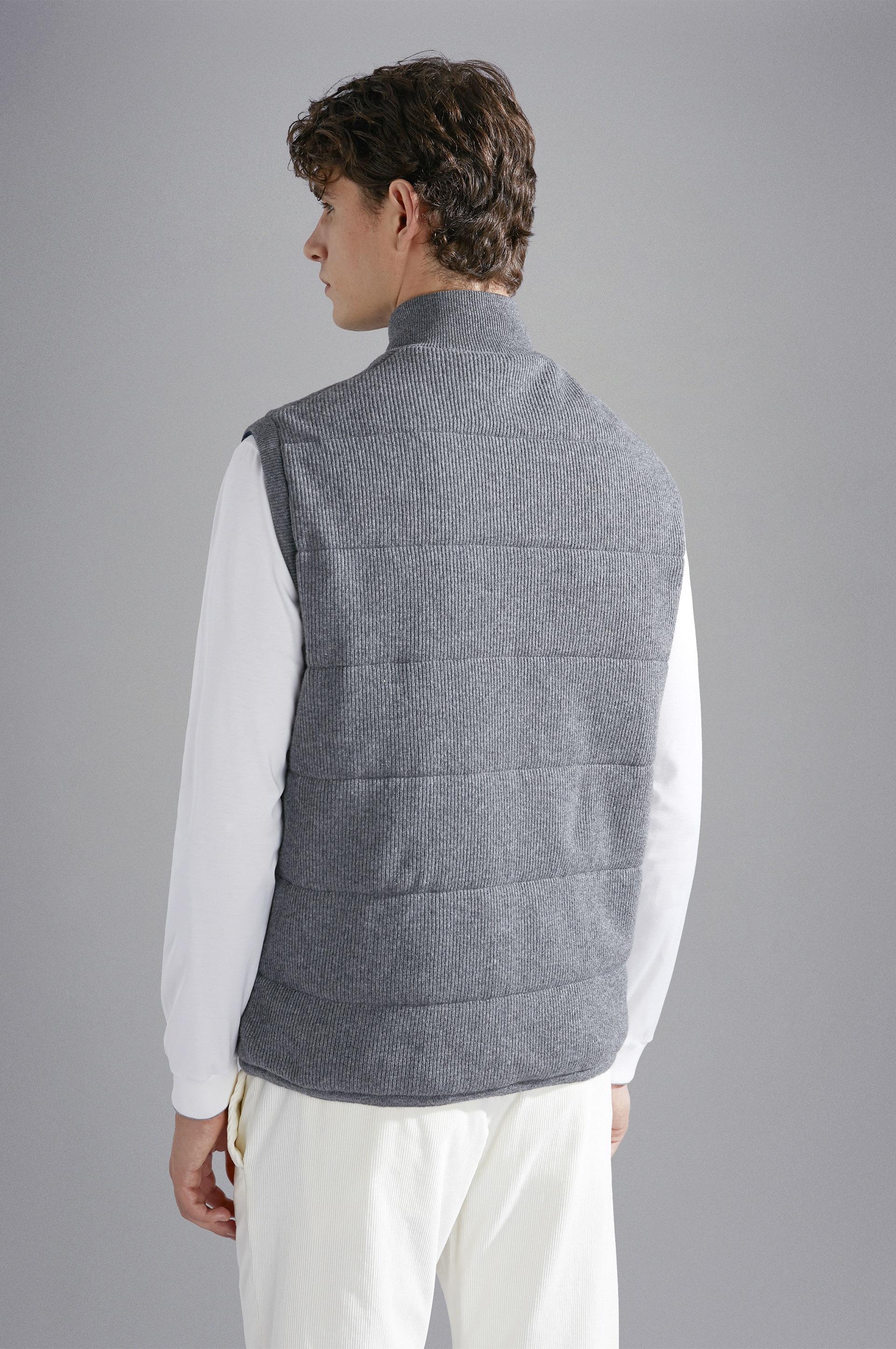 WOOL, CASHMERE AND TYPHOON PLATINUM HYBRID VEST - 3