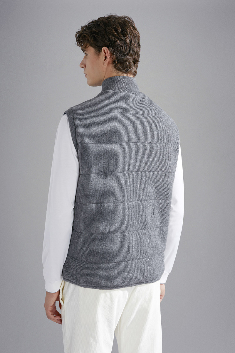 WOOL, CASHMERE AND TYPHOON PLATINUM HYBRID VEST 3