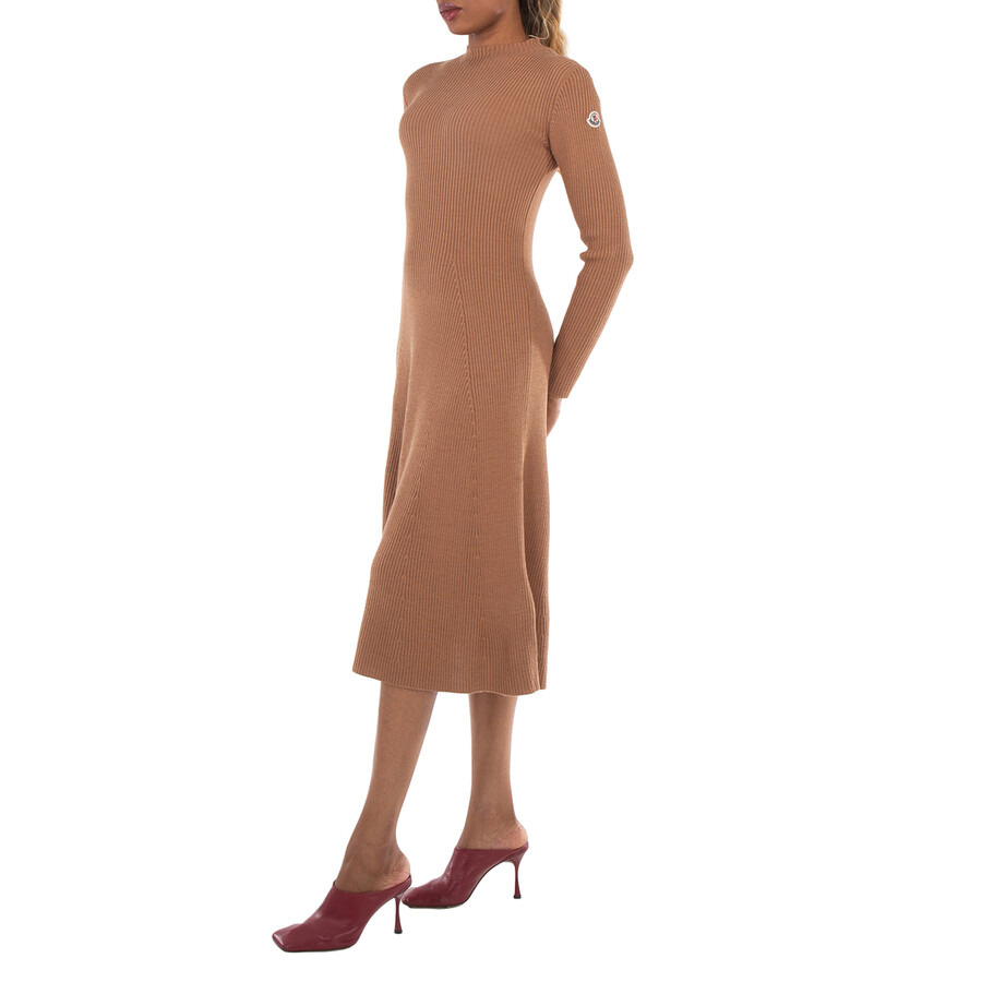 Moncler Long-Sleeve Wool Knit Midi Sweater Dress - 4