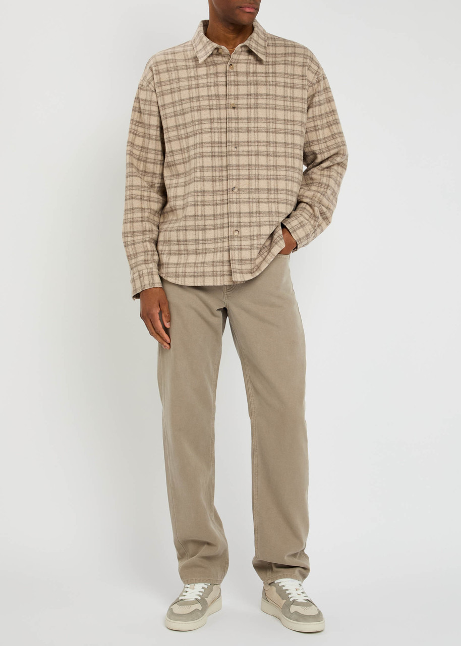 Frame Wool and Silk-blend Flannel Overshirt - 4