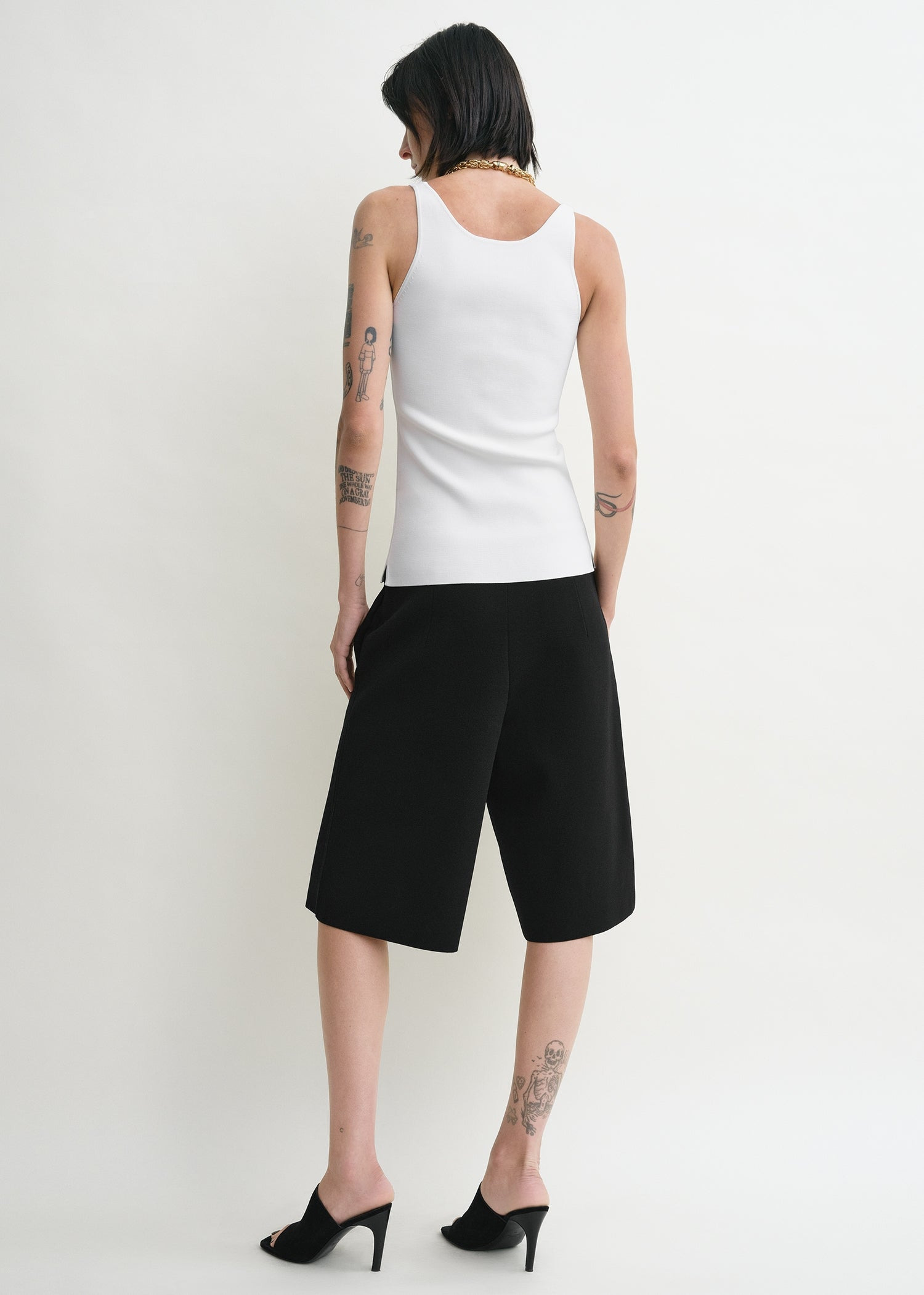 Knit shorts black - 4