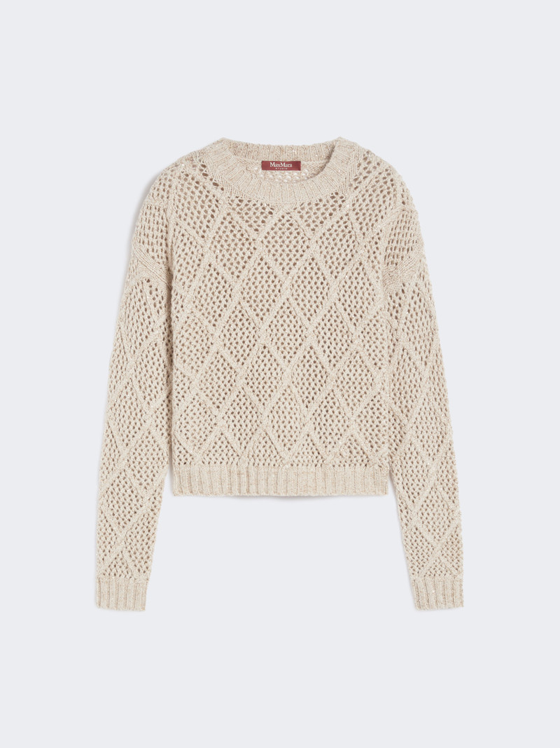 ELLADE Boxy sweater in wool and cashmere with sequins 1