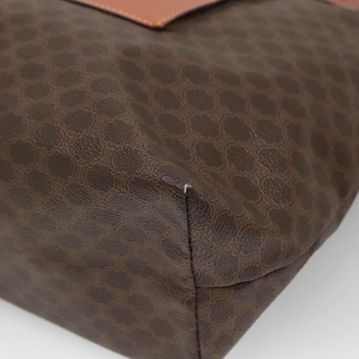 CELINE Macadam Canvas Tote Bag Pvc Leather Brown - 9