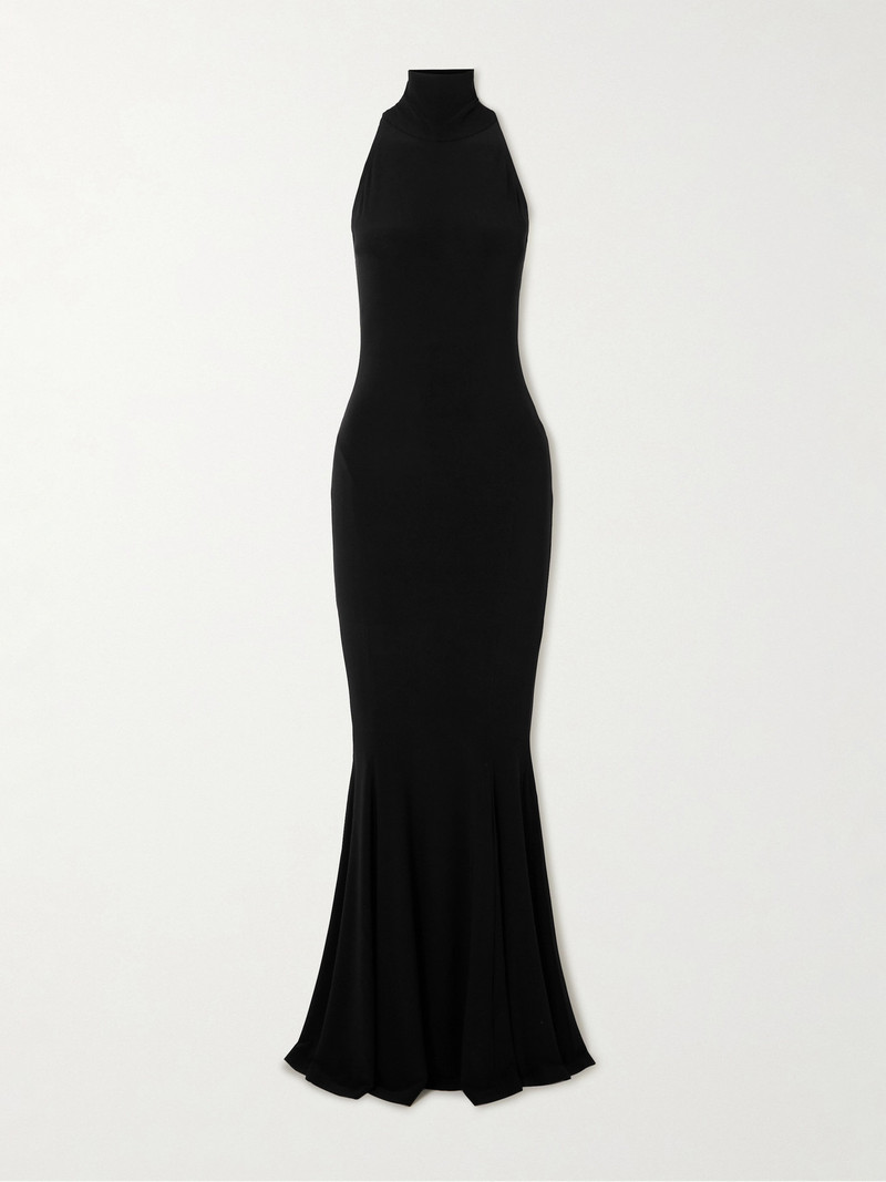 Stretch-jersey Halterneck Gown 1