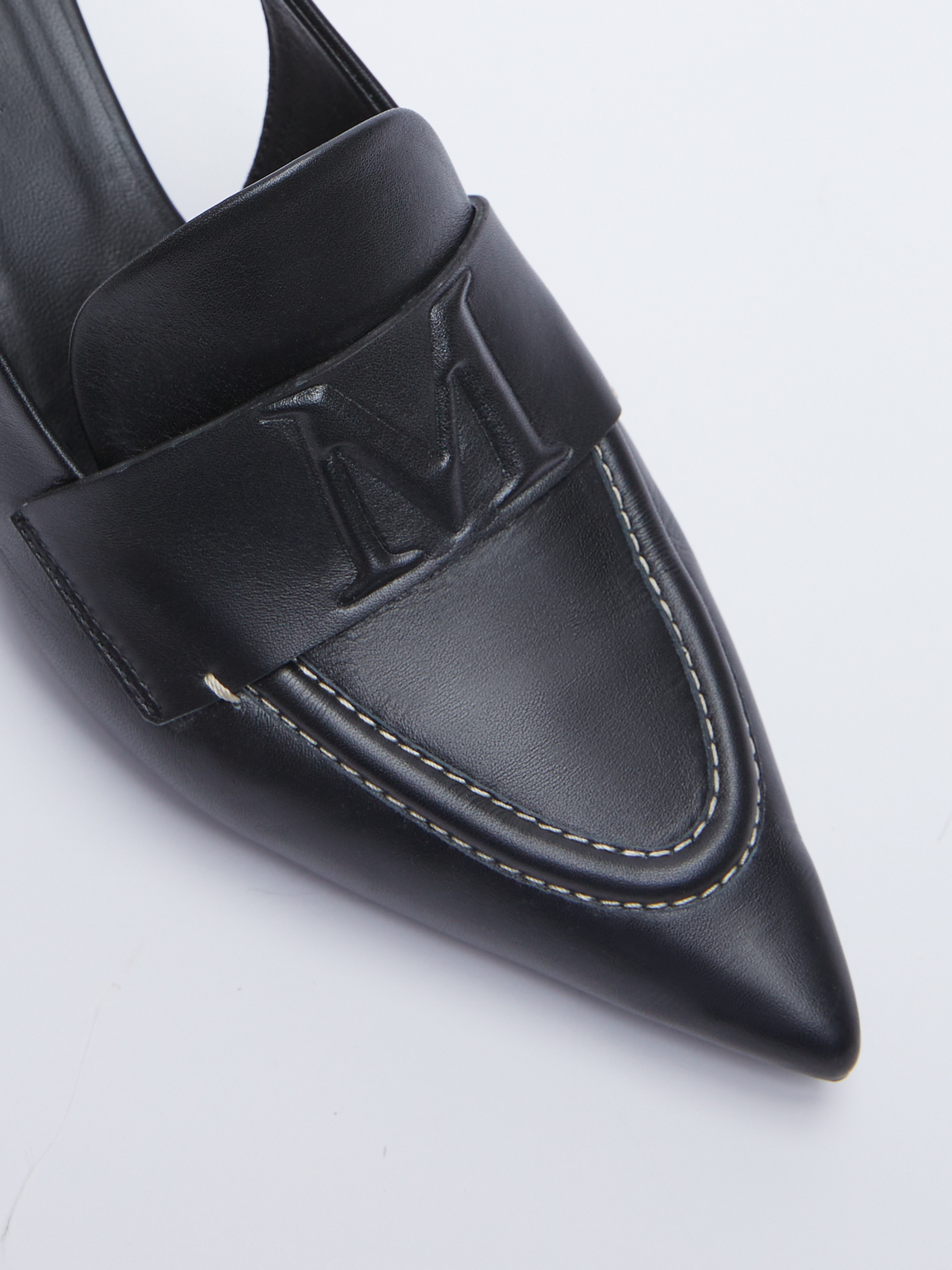 CATY Leather slingbacks - 4
