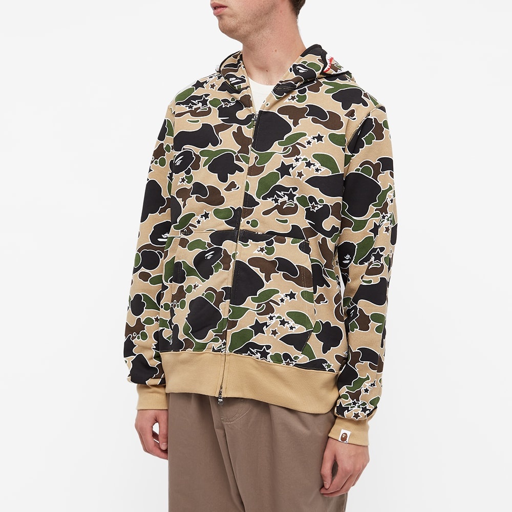 A Bathing Ape STA Camo Shark Zip Hoody - 4