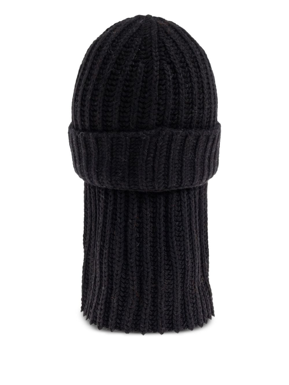 ribbed-knit wool balaclava - 4