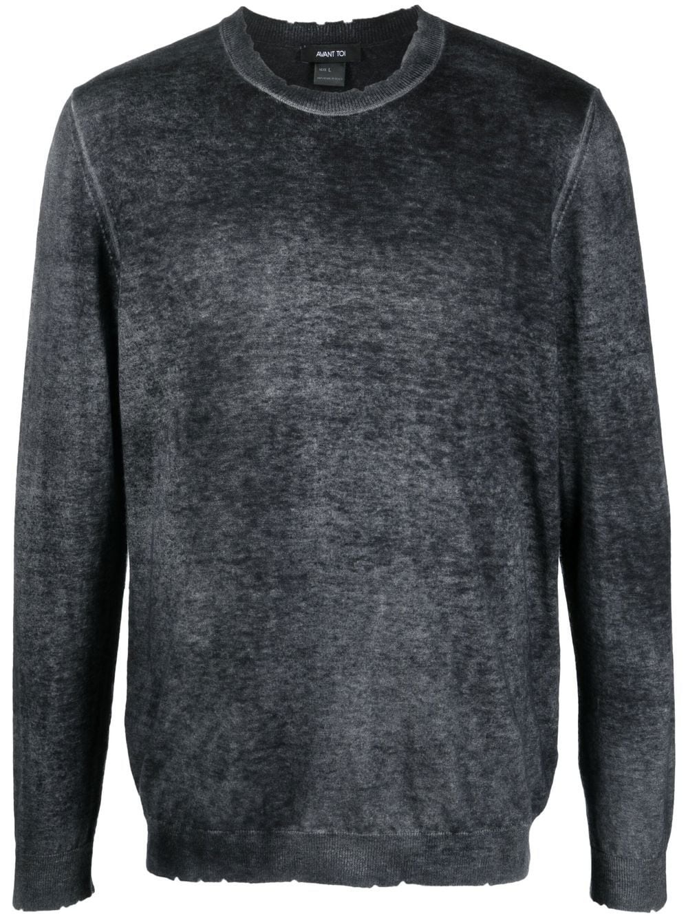 crew-neck long-sleeve jumper - 1