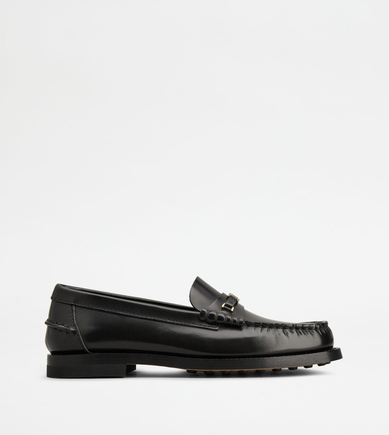 LOAFERS IN LEATHER - BLACK 1
