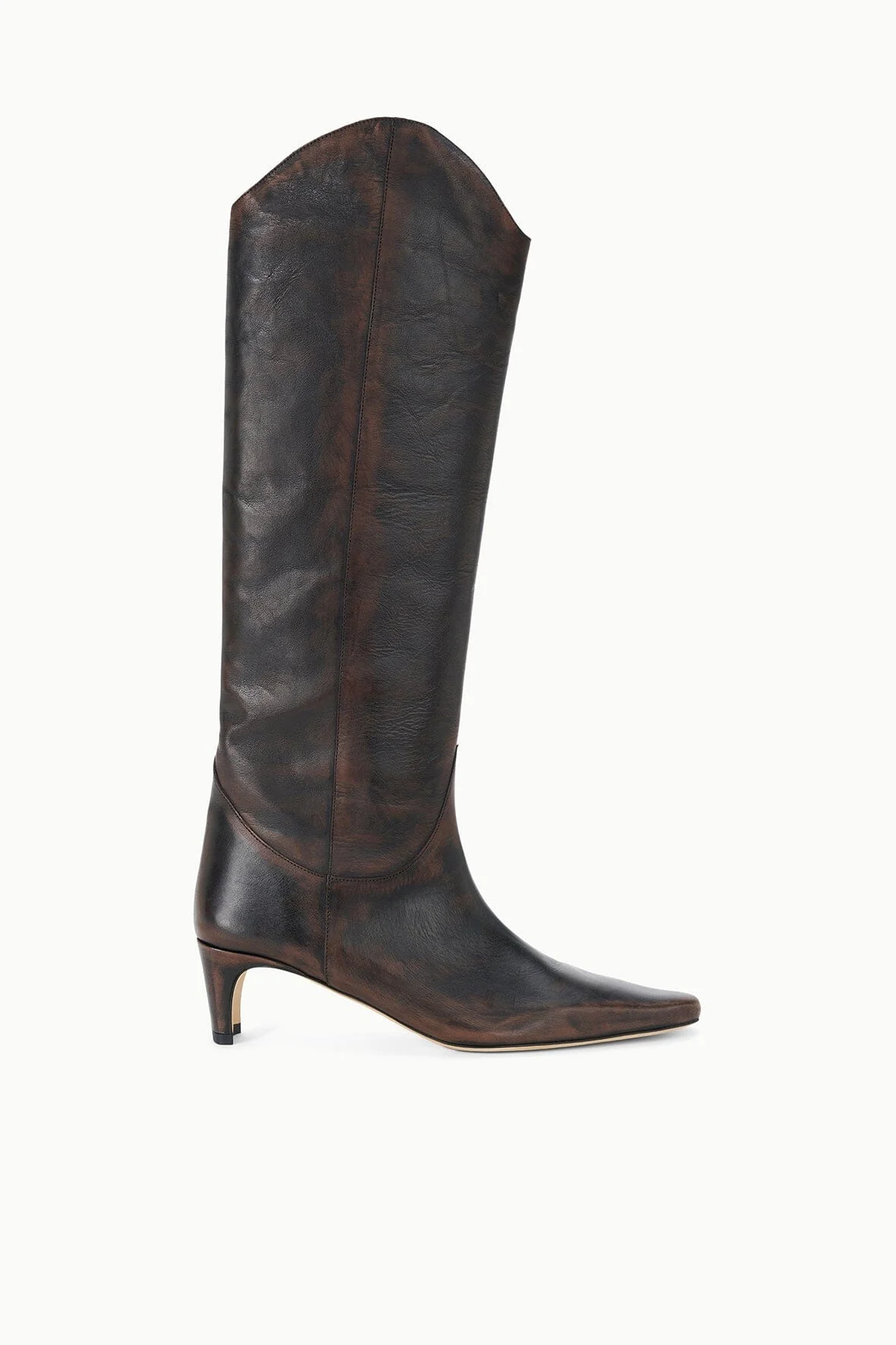 STAUD WESTERN WALLY BOOT ESPRESSO DISTRESSED - 1