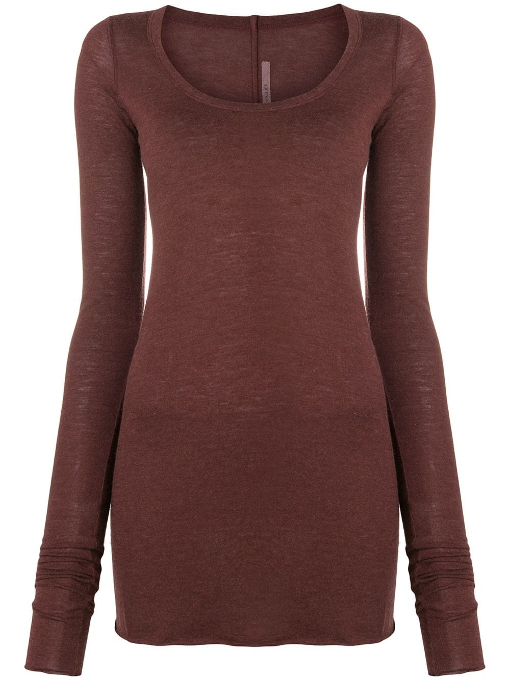 deep U-neck jumper - 1