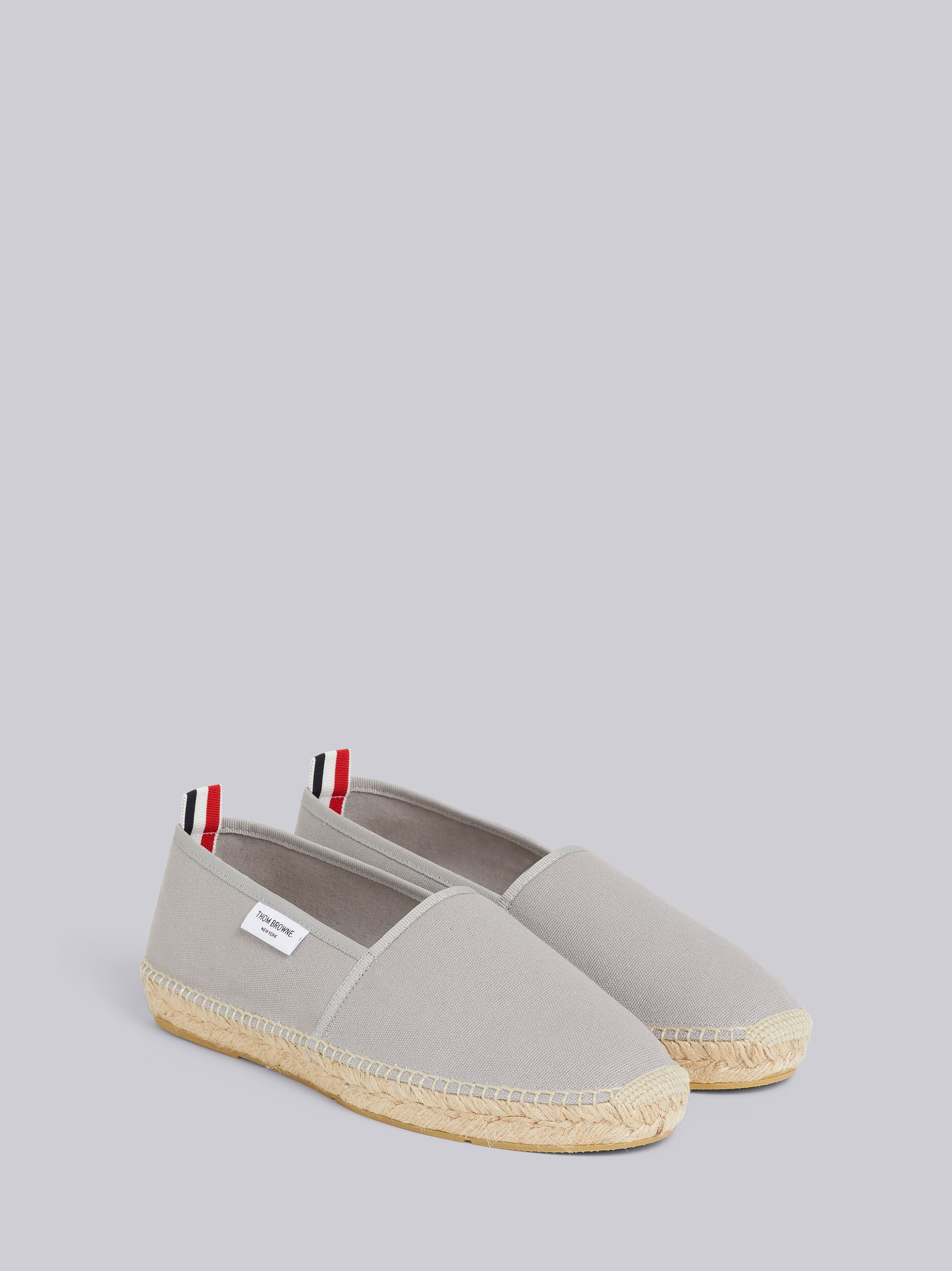 Grey Cotton Canvas Espadrille - 3