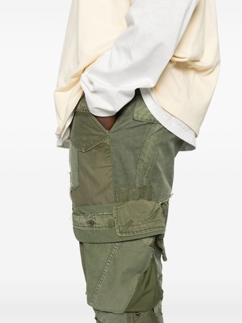 patchwork-design cotton trousers 5