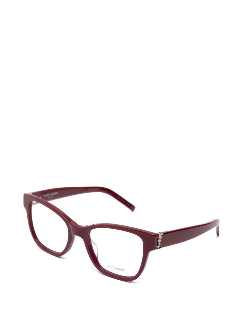 SAINT LAURENT geometric-frame glasses outlook