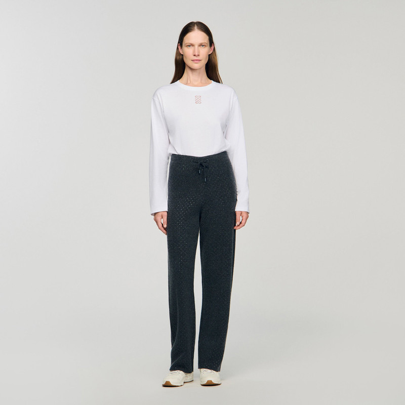 KNIT RHINESTONE-COVERED PANTS 3