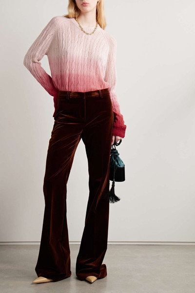 Etro Ombré cable-knit wool sweater outlook