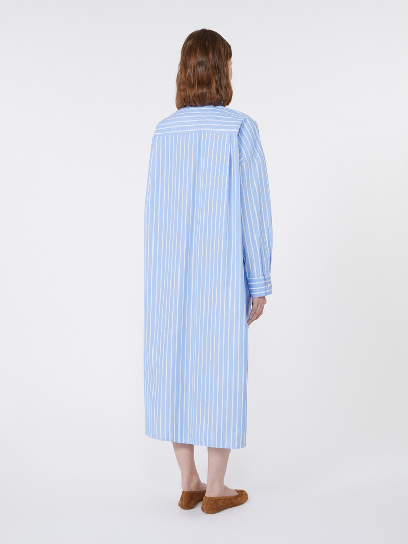 MOLINA Long poplin shirt dress 4