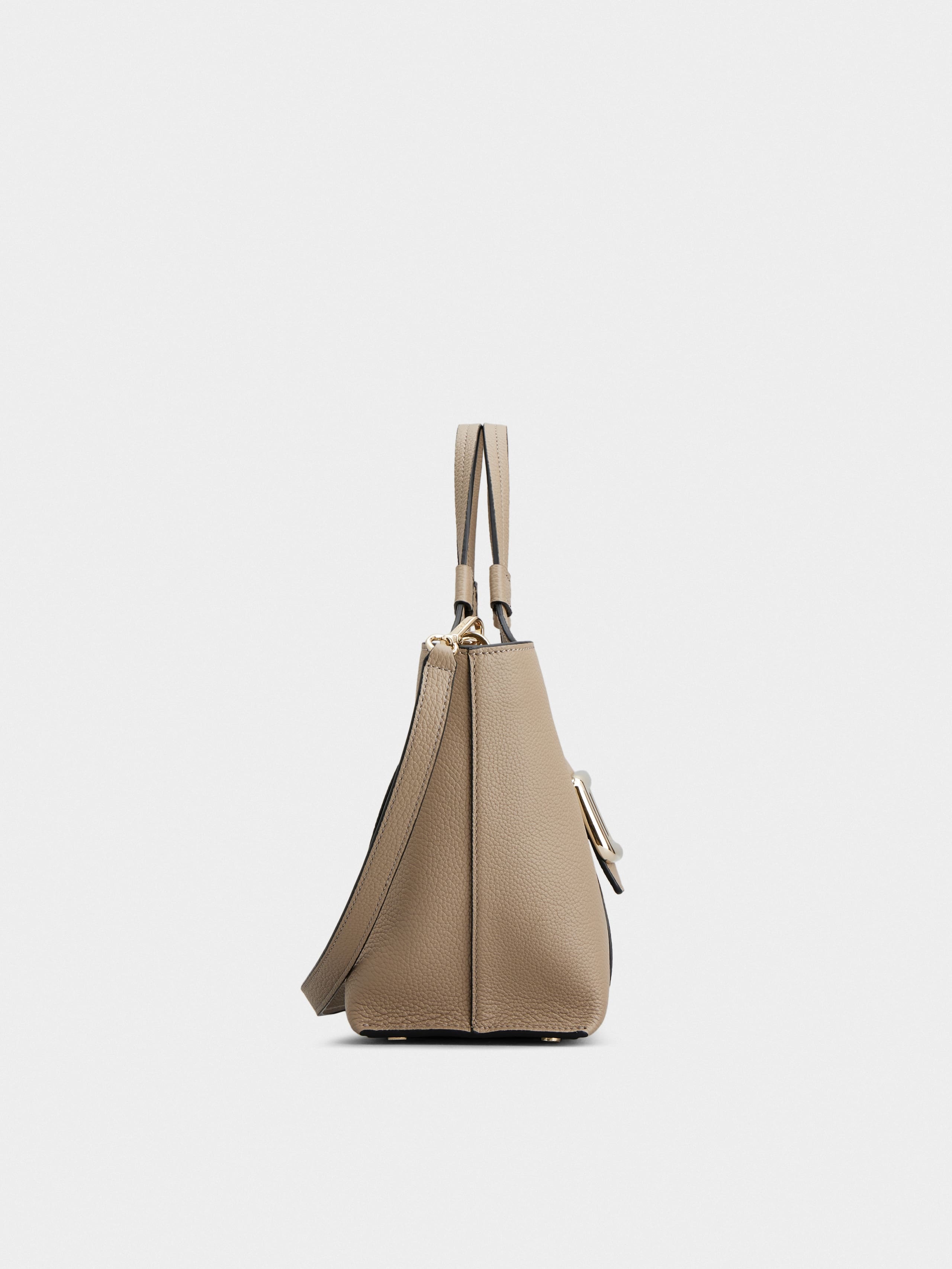 Viv' Choc Mini Shopping Bag in leather - 3