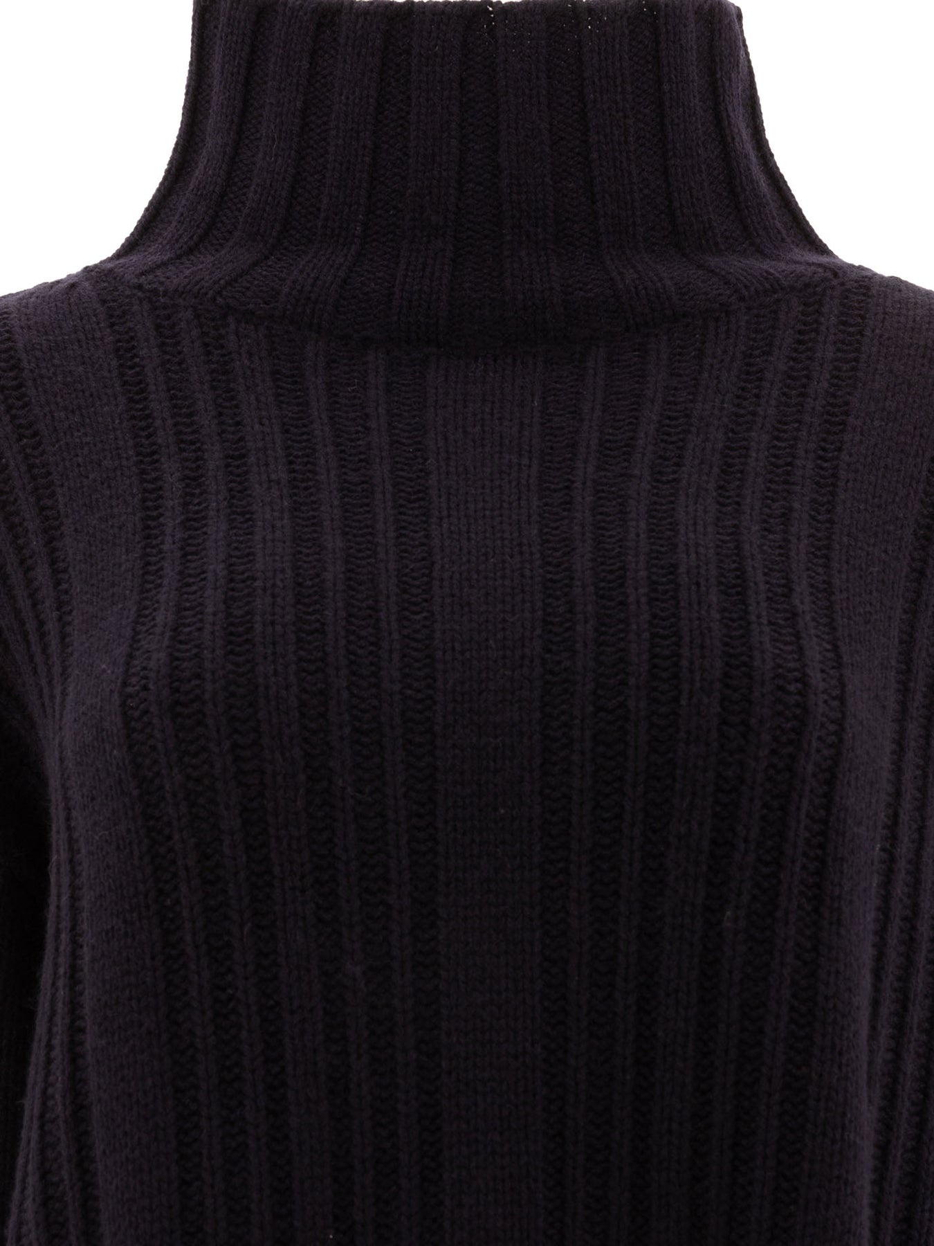 Wool And Cashmere Turtleneck Sweater Knitwear Blue - 3