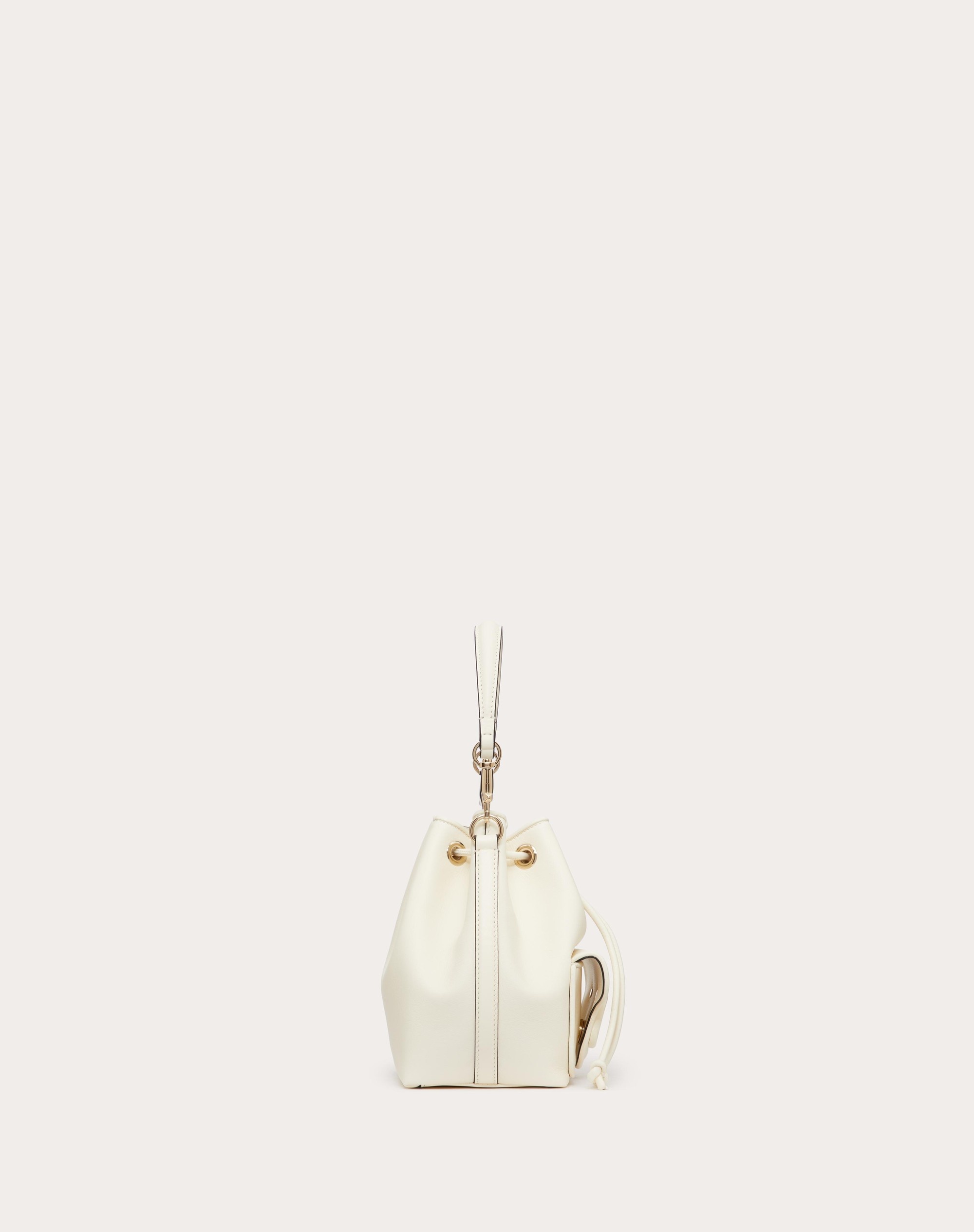 VALENTINO GARAVANI LOCÒ CALFSKIN BUCKET BAG - 5