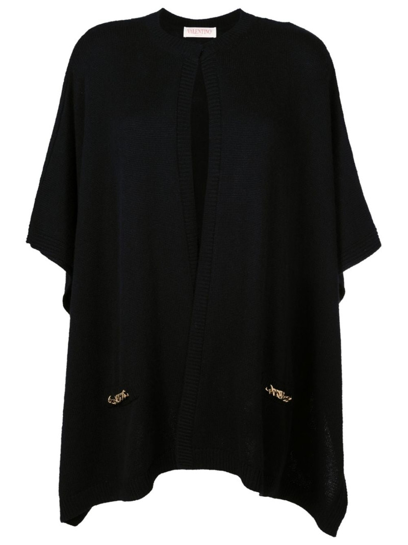 chain-link cashmere cape 1