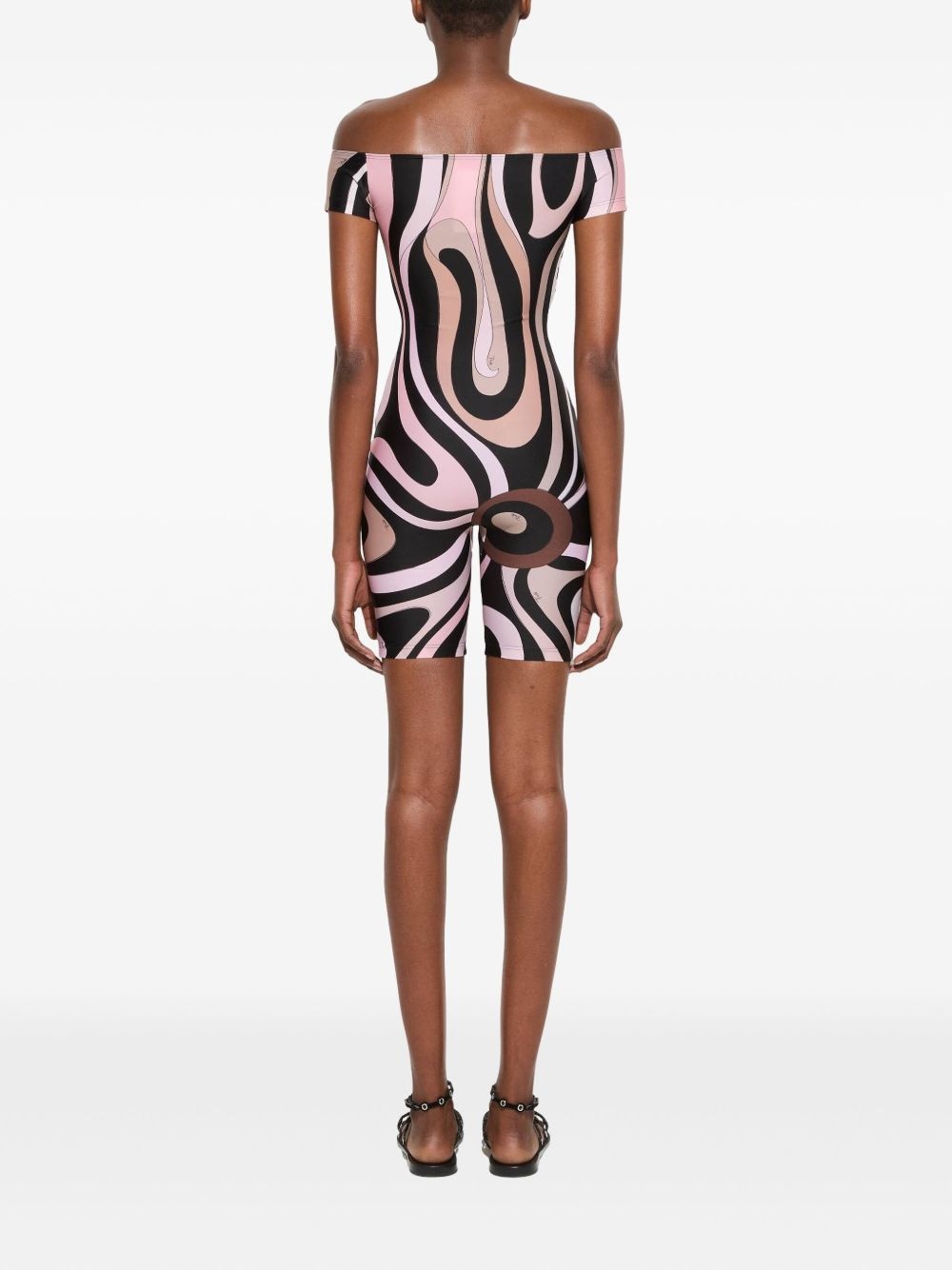 marmo-print jumpsuit - 4