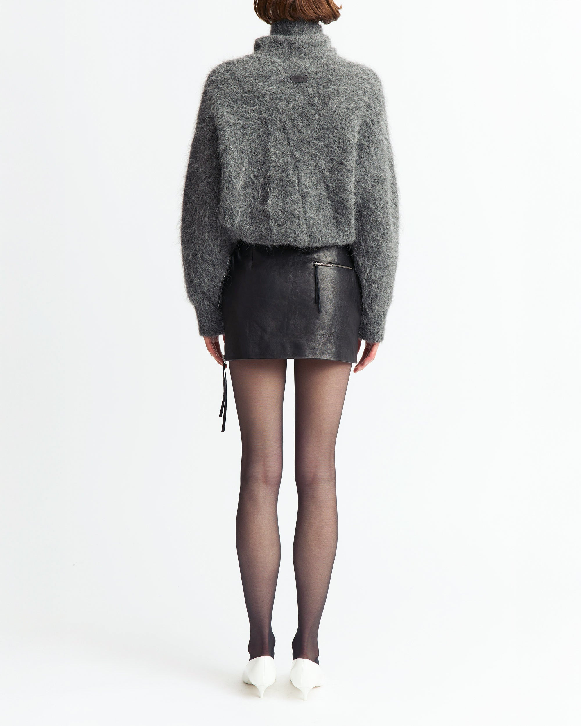 ROLL NECK SEPHIA JUMPER IN KNIT - 3