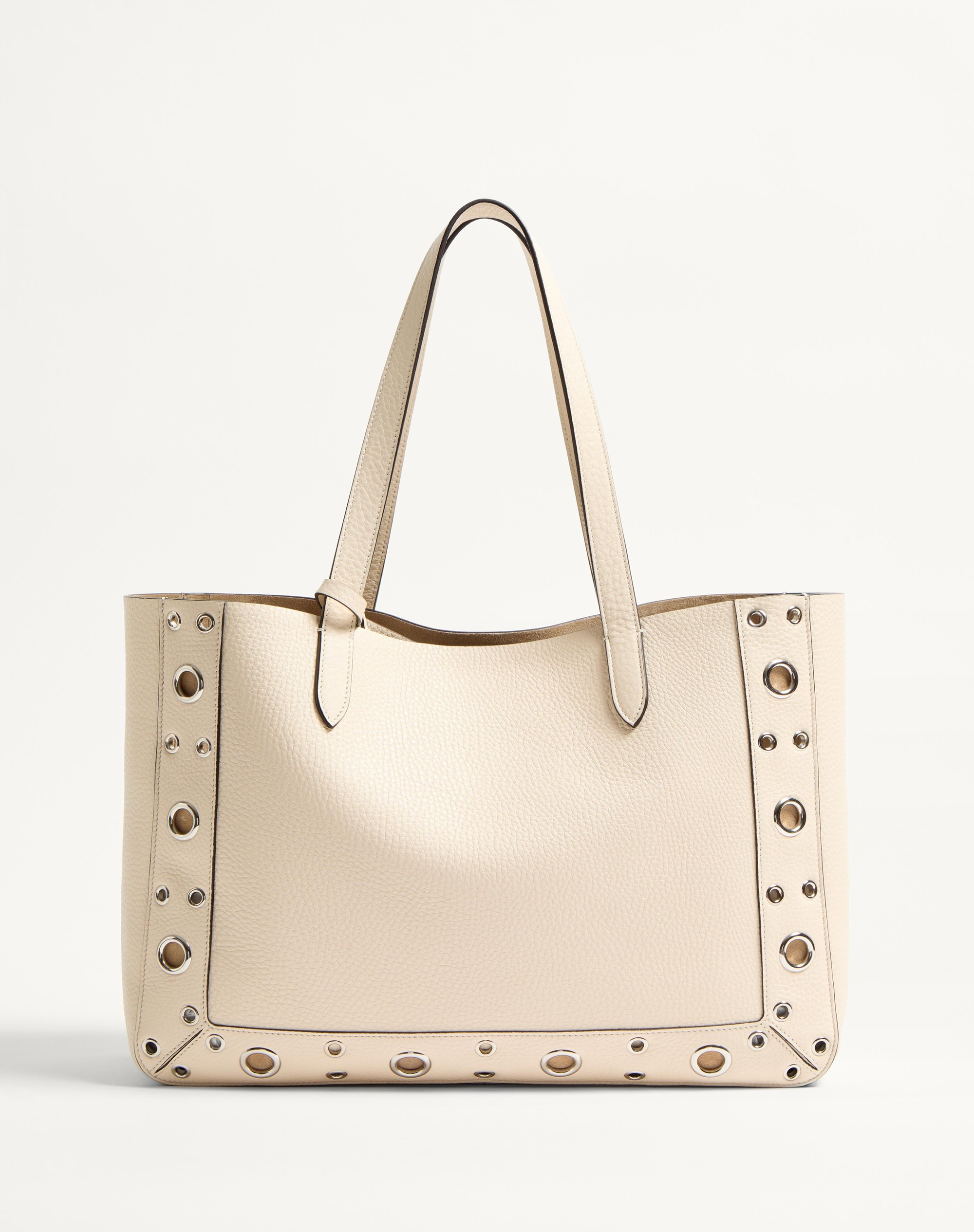 VALENTINO GARAVANI NELLCÔTE MEDIUM SHOPPING BAG IN GRAINY CALFSKIN - 5