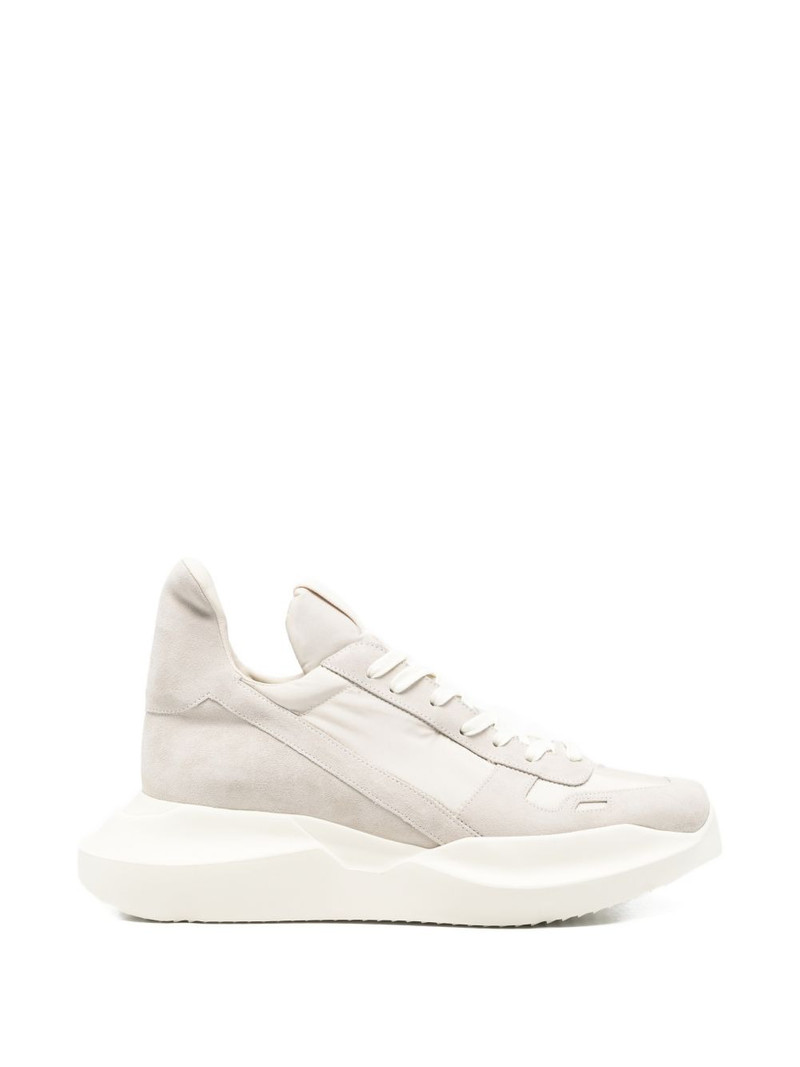 lace-up chunky sole sneakers 1