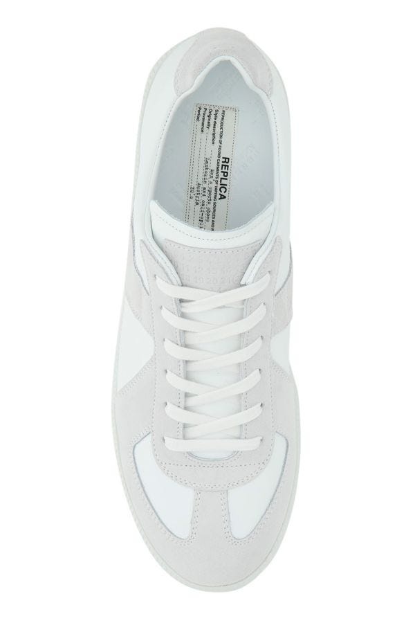 Two-tone leather Replica sneakers - 3