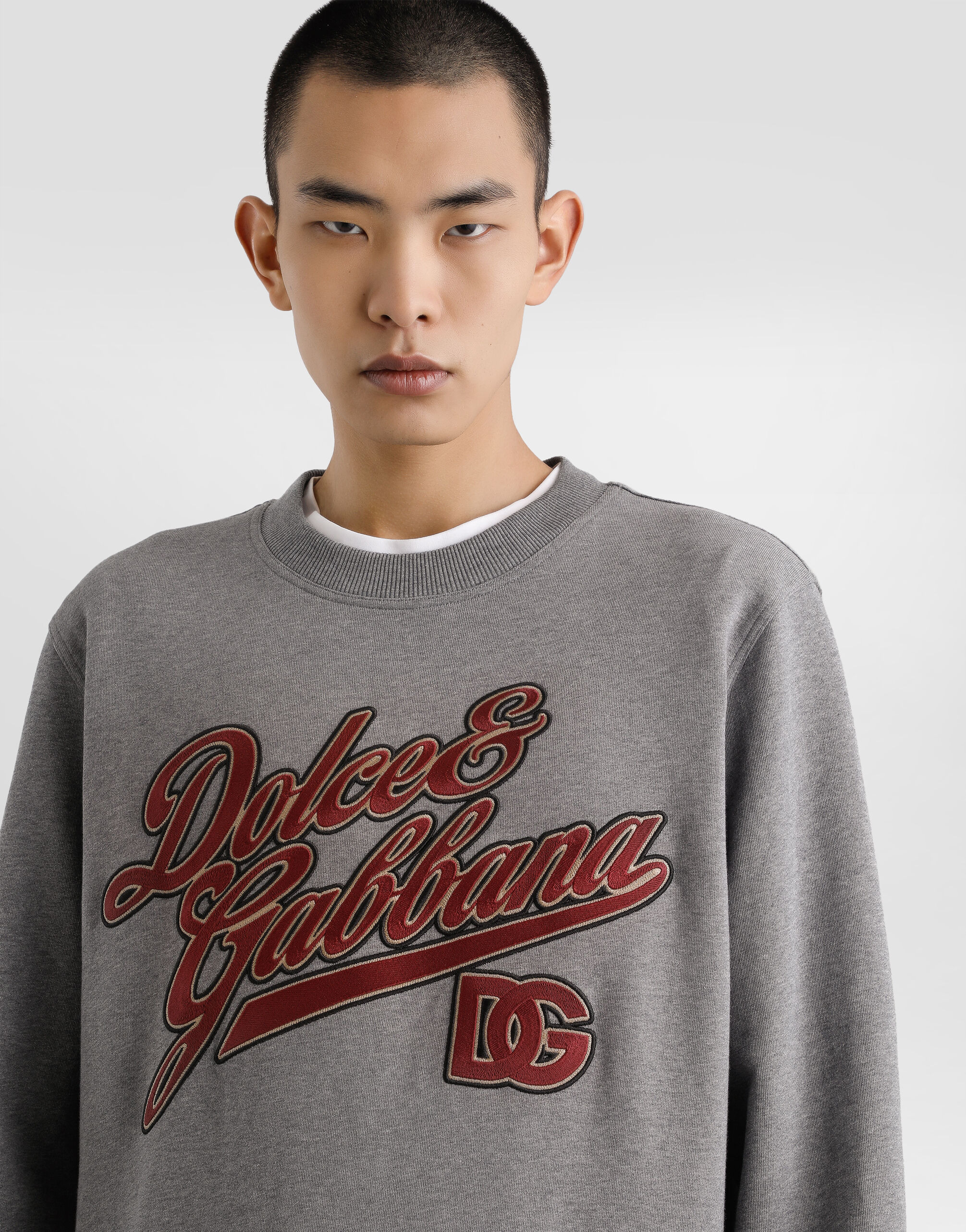 Cotton sweatshirt with embroidery - 4