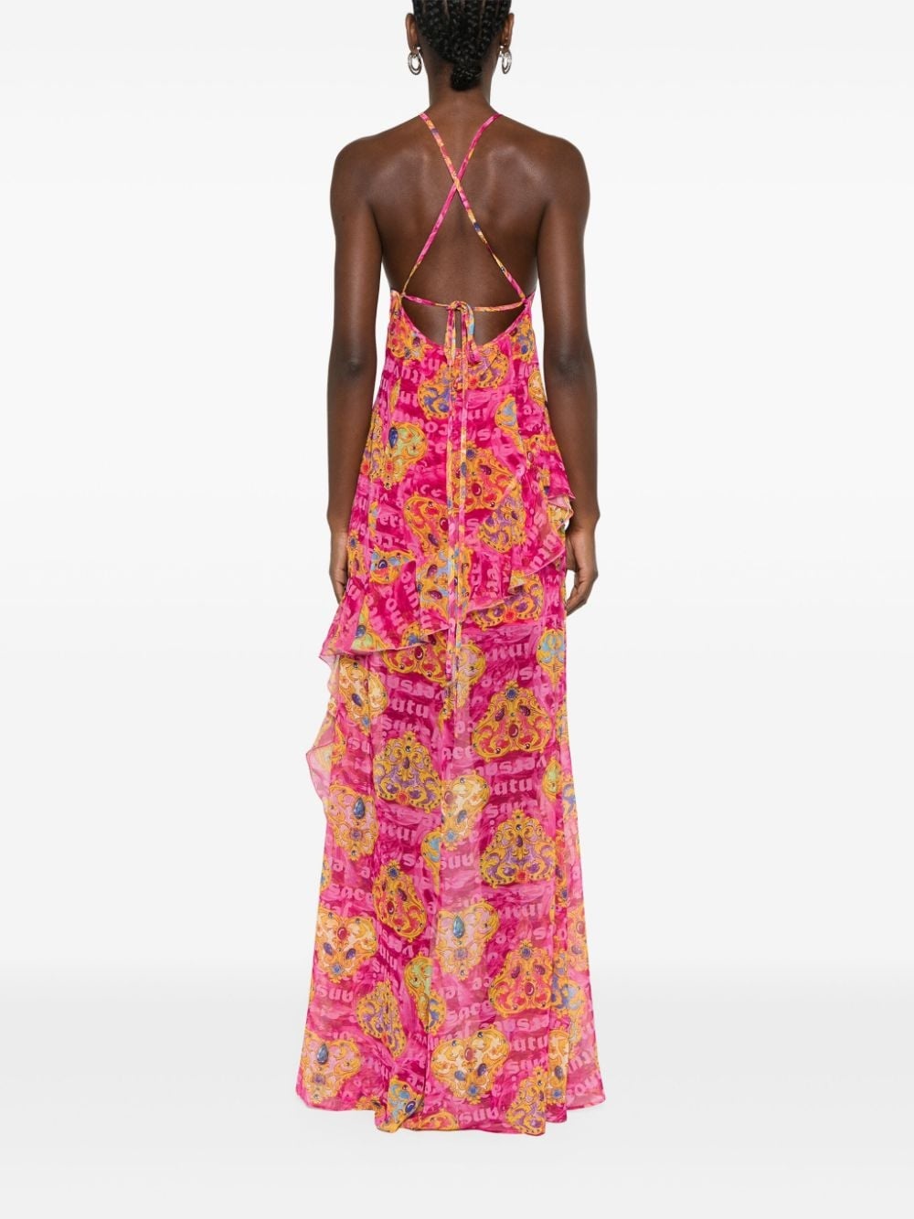 Heart-Couture-print maxi dress - 4