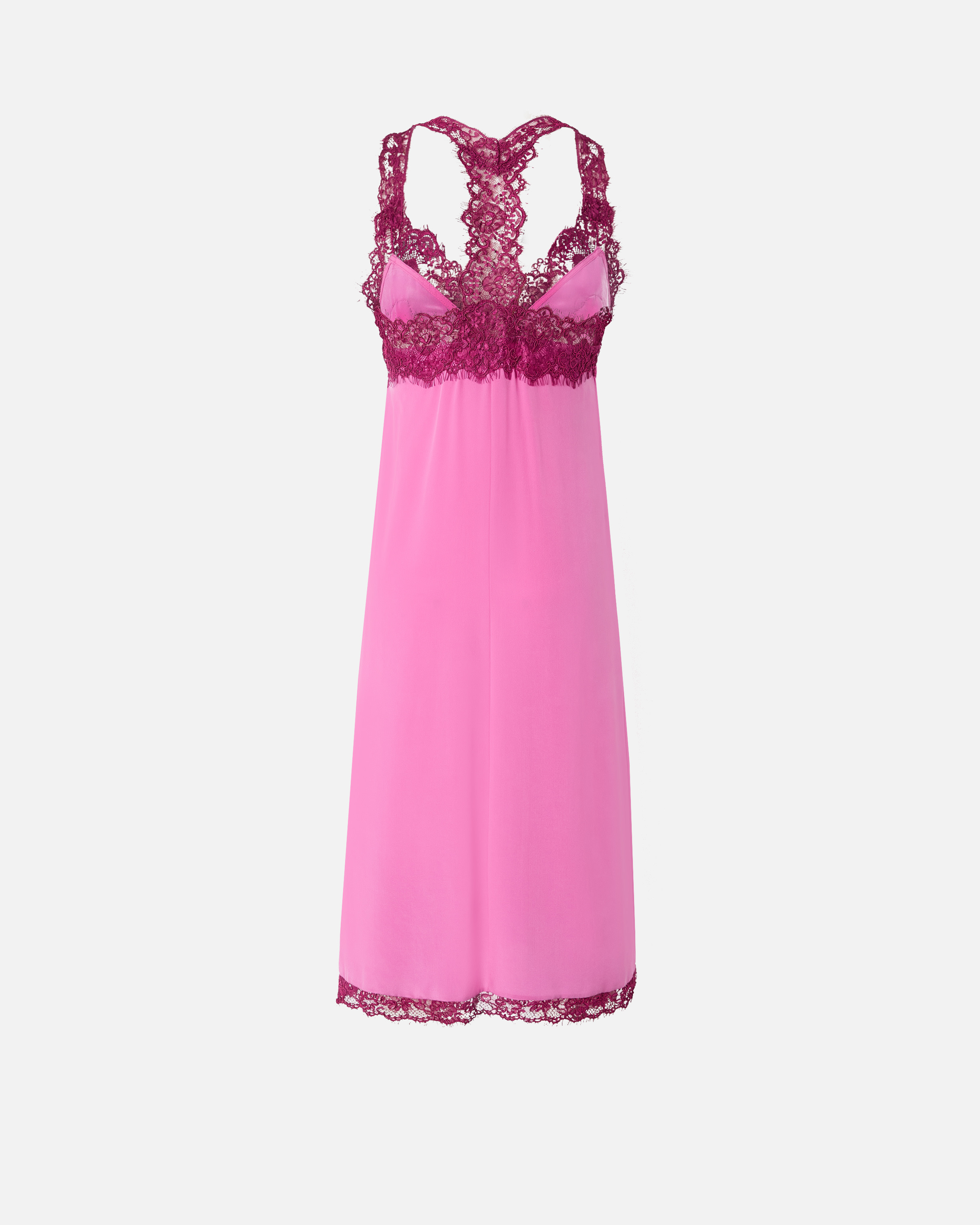 SILK AND LACE LINGERIE DRESS - 6
