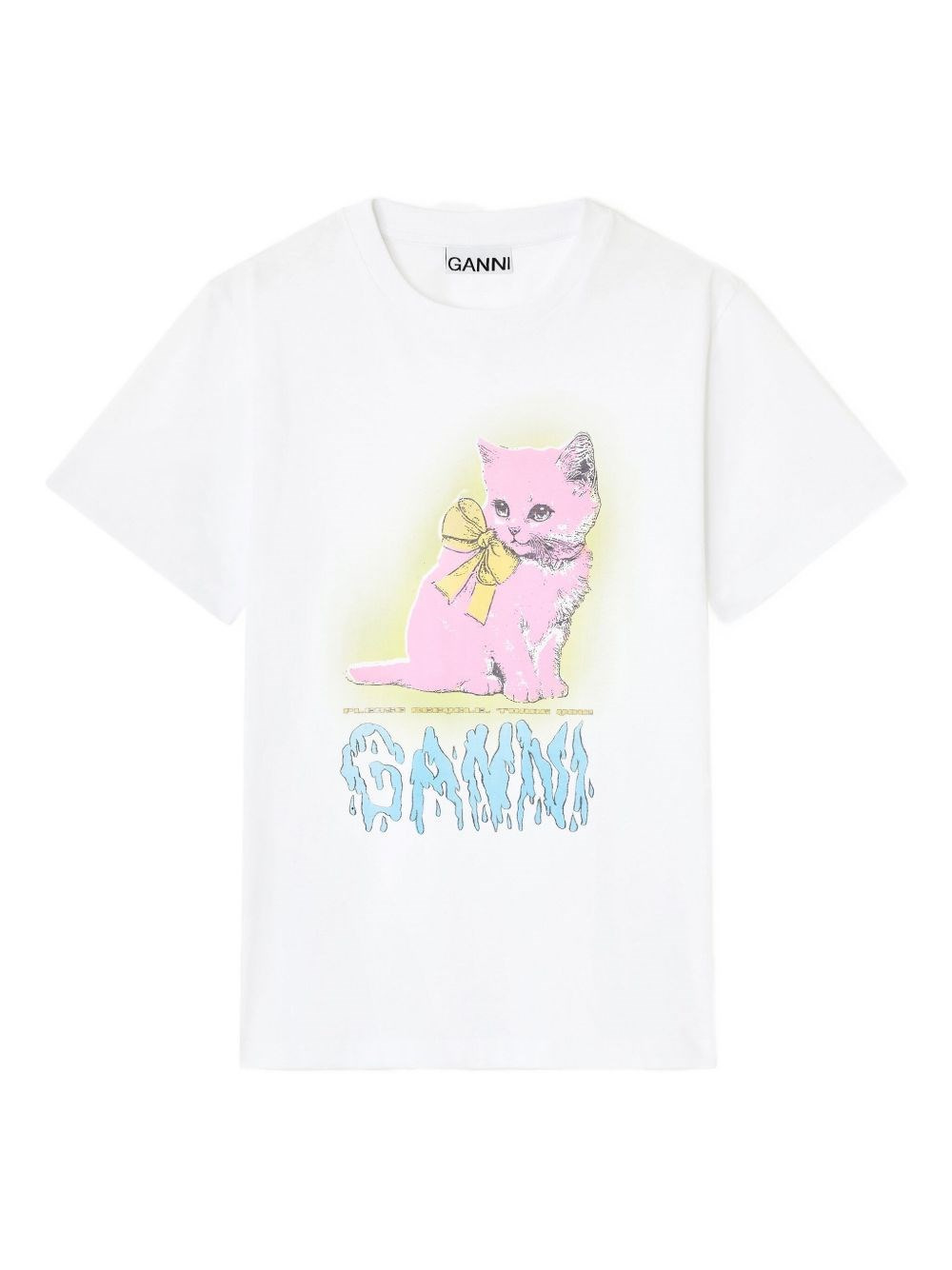Neon Kitty organic cotton t-shirt - 1