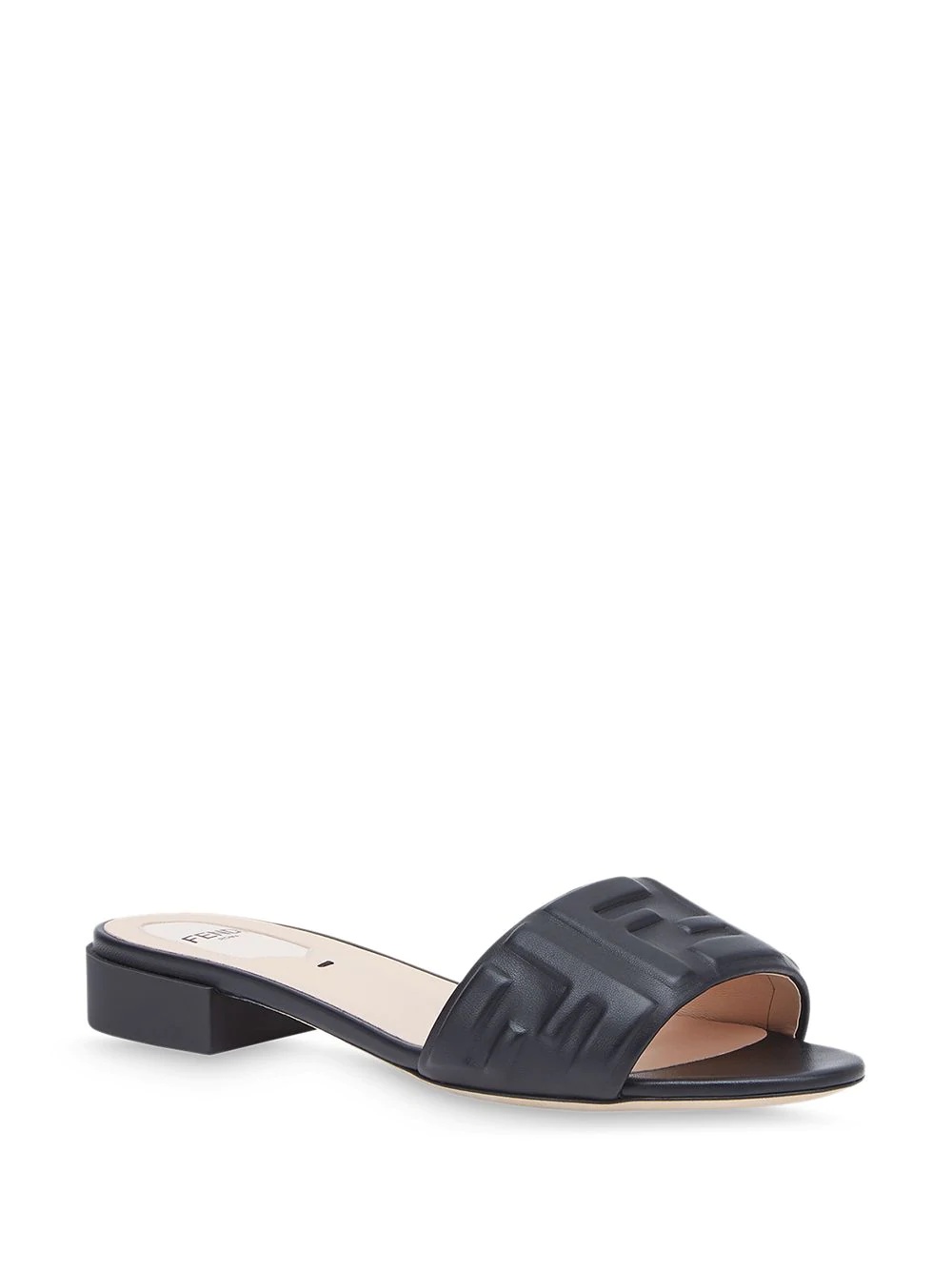 embossed FF-motif slip-on sandals - 2