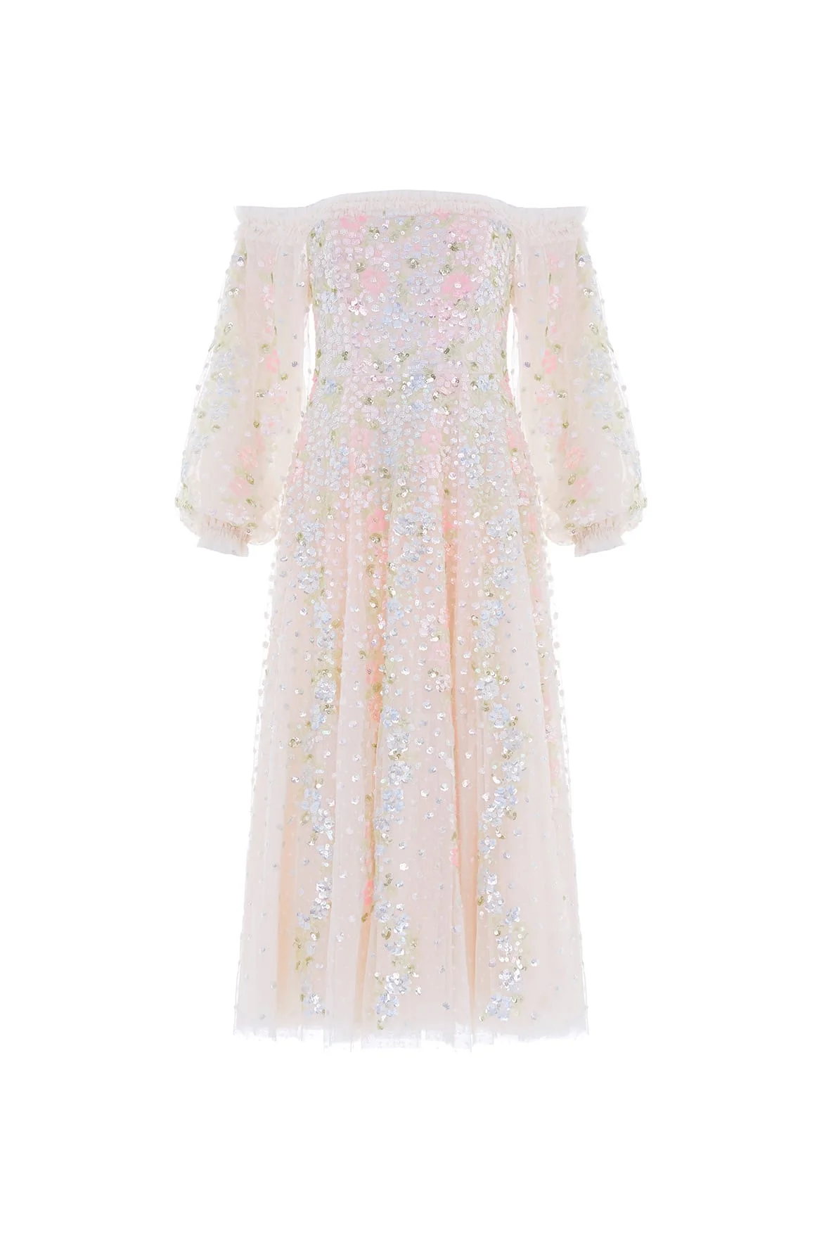 Confetti Gloss Off-Shoulder Ballerina Dress - 1