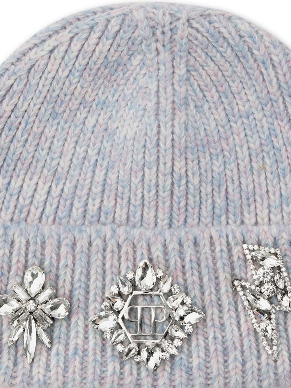 brooch-detail beanie - 3