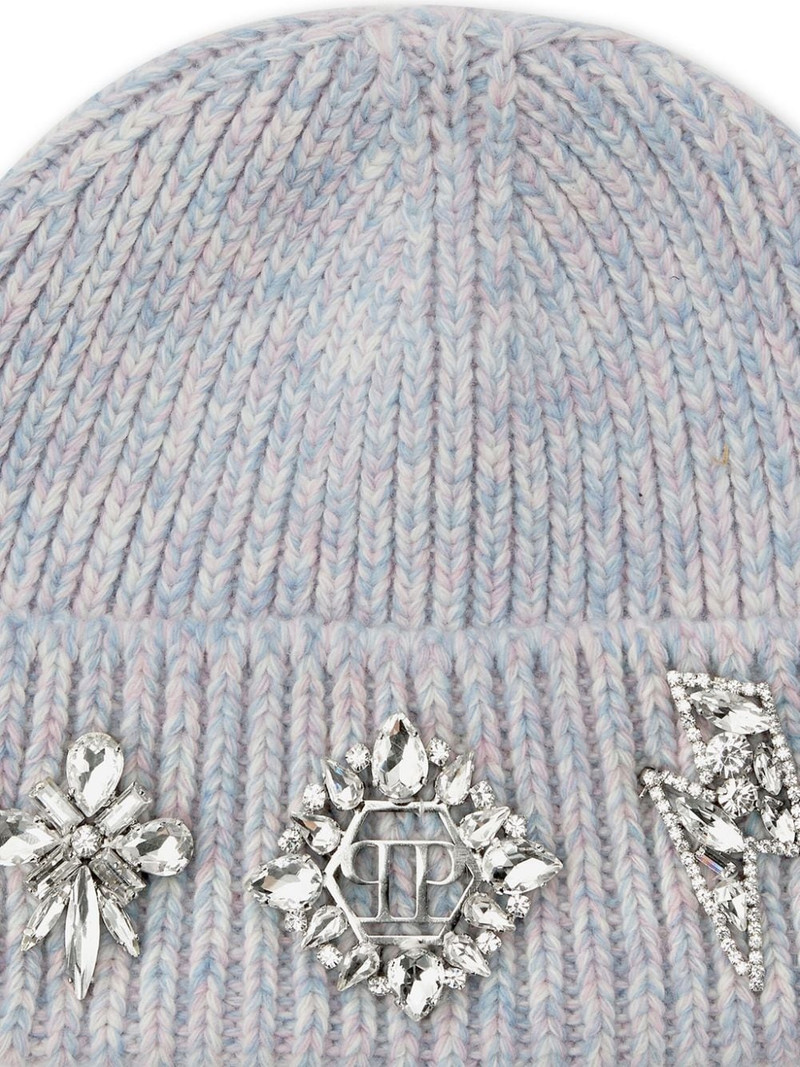 brooch-detail beanie 3