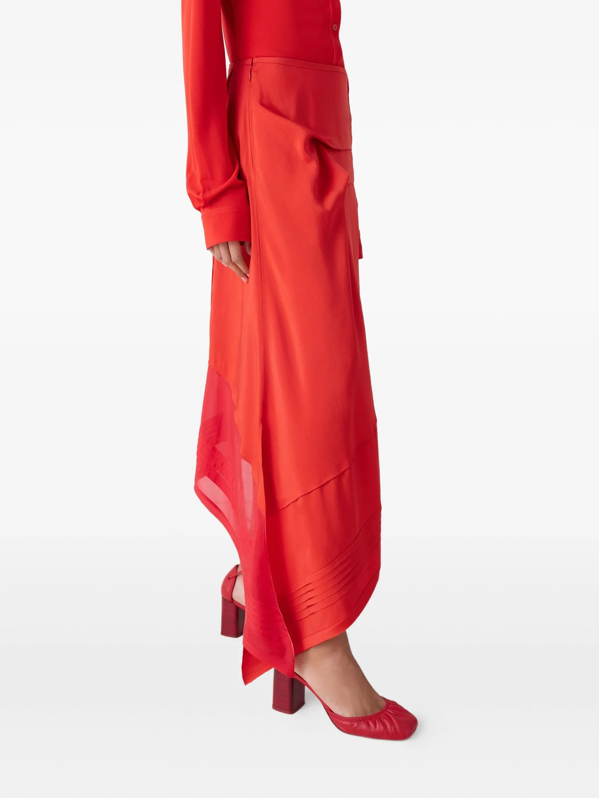 Lemaire Pleated Asymmetric Skirt - 5