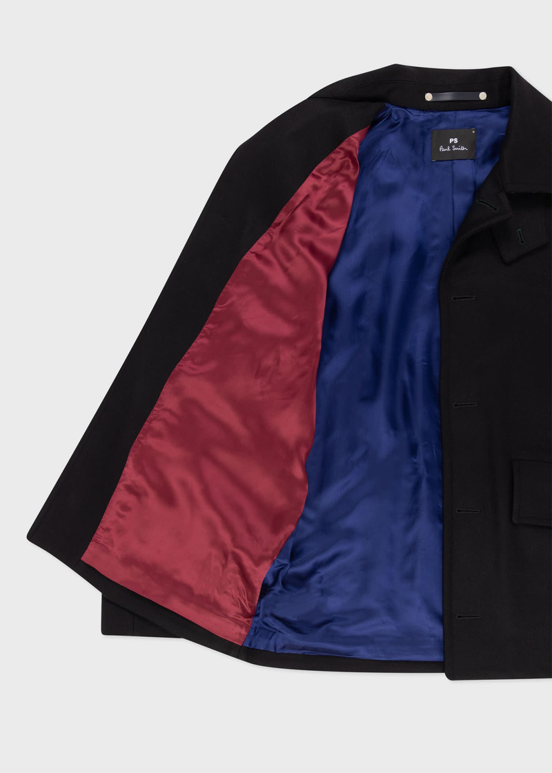 Cashmere-Wool Short Coat 4